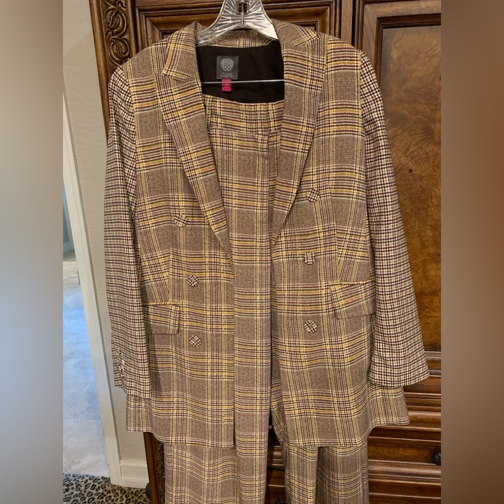 Vince Camuto Man Inspired Double Breasted Jacket w High Waisted Pants
